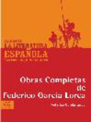 cover image of Obras Completas de Federico García Lorca